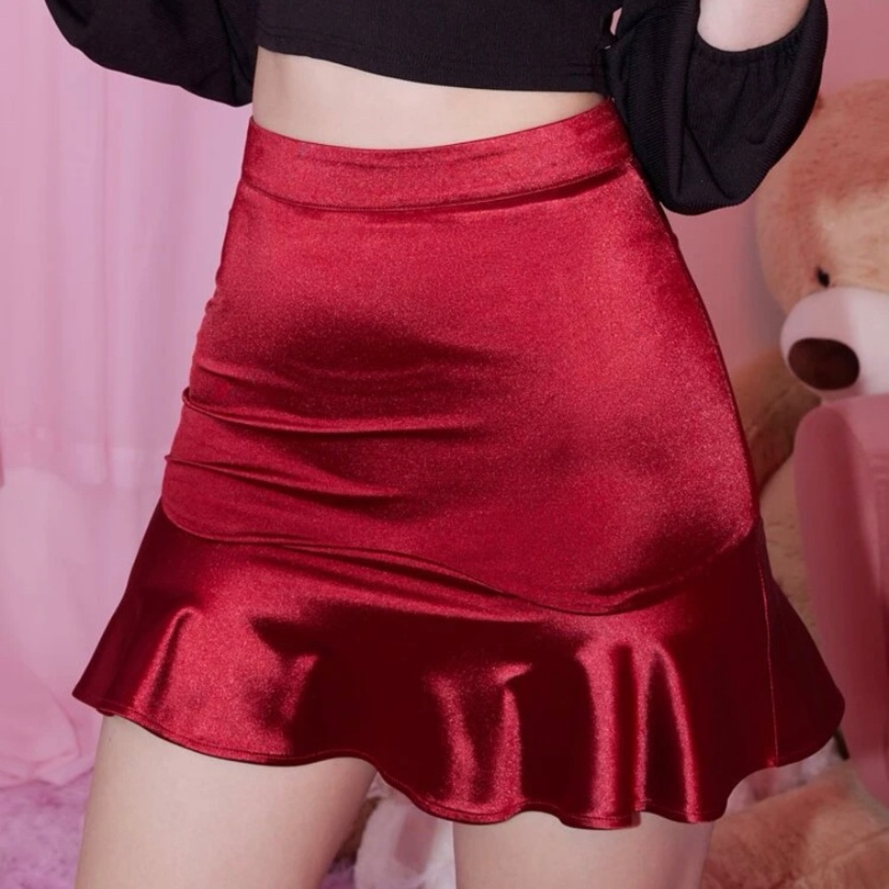 Red Mini Skirt